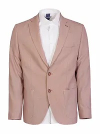 Мъжки слим костюм „Poudre Elegance“ - small - 1