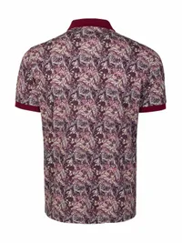 Мъжка тениска Bordeaux Floral Elegance - small - 1