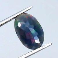 Черен опал 10 х 7 мм - 2