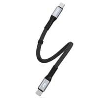 Кабел L10C 5A 0.23m USB Type C - USB Type C PD100W черен - small - 4 Кабел L10C 5A 0.23m USB Type C - USB Type C PD100W черен - small - 4