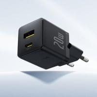 Зарядно 220V.Baseus Palm 20W USB-C USB-A - черно - small - 4