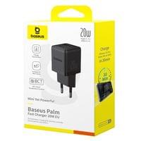 Зарядно 220V.Baseus Palm 20W USB-C USB-A - черно - small - 6
