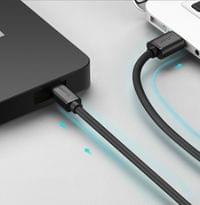 Kабел USB - mini USB 480 Mbps 3 м черен (US132 10386) - small - 3