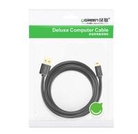 Kабел USB - mini USB 480 Mbps 3 м черен (US132 10386) - small - 9