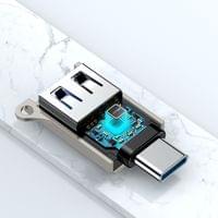 Адаптер с отвор за връзка S-H151 USB-C (мъжки) / USB-A... - small - 2