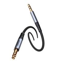 Стерео аудио кабел AUX 3.5 мм мини жак 1.2 м черен (SY-A08) - small - 5