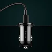 Зарядно за кола 12/24V. Baseus Grain Pro 2x USB 4.8 A... - small - 8 Зарядно за кола 12/24V. Baseus Grain Pro 2x USB 4.8 A... - small - 8