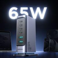 Многопортово GaN зарядно устройство 65W EU 4x USB-C 2x USB-A - small - 4