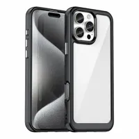 Калъф Outer Space с гел рамка за iPhone 16 Pro Max - черен - small - 0