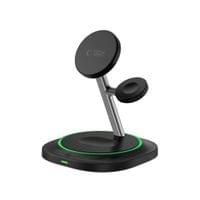 Mагнитно индуктивно зарядно устройство QI15W-A46 3в1... - small - 3