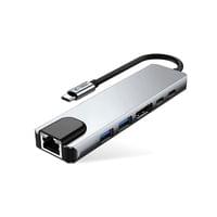 HUB адаптер 6в1 USB-C + USB2.0 + USB3.0 + HDMI 4K 30Hz +... - 2