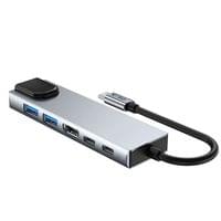 HUB адаптер 6в1 USB-C + USB2.0 + USB3.0 + HDMI 4K 30Hz +... - small - 3 HUB адаптер 6в1 USB-C + USB2.0 + USB3.0 + HDMI 4K 30Hz +... - small - 3