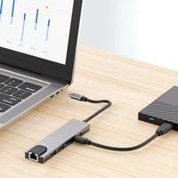 HUB адаптер 6в1 USB-C + USB2.0 + USB3.0 + HDMI 4K 30Hz +... - small - 8 HUB адаптер 6в1 USB-C + USB2.0 + USB3.0 + HDMI 4K 30Hz +... - small - 8