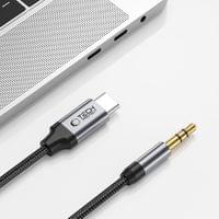 Кабел Ultra Boost аудио USB-C / 3.5mm mini jack 1 м - черен - small - 2