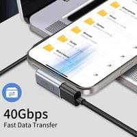 Ъглов USB-C адаптер Tech-Protect Ultraboost AA03 – сив - small - 2