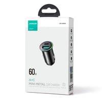 Зарядно за кола 12/24V. JR-CCN04 60W USB-A USB-C мини... - small - 5