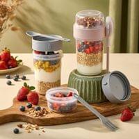 Чаша с прибори YOGURT TO GO 500+200 мл - 4