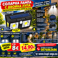 Соларна лампа със сензор за движение 5066 - 1 Соларна лампа със сензор за движение 5066 - 1