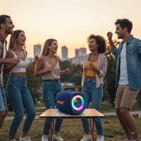 Преносима Bluetooth колонка Brodu с RGB LED светлини и... - 1 Преносима Bluetooth колонка Brodu с RGB LED светлини и... - 1