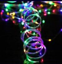 Коледна украса с многоцветен LED маркуч 20 метра - 5