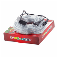 Коледна украса с LED светлинен маркуч около дома - 2