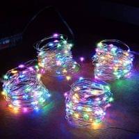 LED микро лампички 50 метра 500 мигащи цветни светлини с... - 3 LED микро лампички 50 метра 500 мигащи цветни светлини с... - 3
