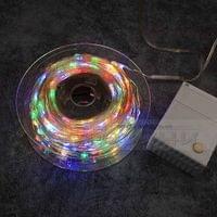 LED микро лампички 50 метра 500 мигащи цветни светлини с... - 4 LED микро лампички 50 метра 500 мигащи цветни светлини с... - 4