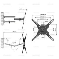 Универсална Стойка за Телевизор 14-55inch въртяща - 4