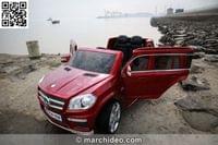Акумулаторен джип Mercedes GL63, лицензиран, 12V, меки... - 2