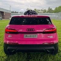 Акумулаторен джип Audi Q7 12V/7Ah  с меки гуми с Кожена... - 31