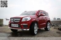 Акумулаторен джип Mercedes GL63, лицензиран, 12V, меки... - 14