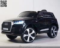 Акумулаторен джип Audi Q7 12V, меки гуми, кожена седалка,... - 2