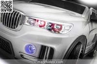 Двуместен акумулаторен джип BMW X7, 12V, WI-FI дистанционно - 15