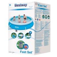 Bestway Надуваем басейн 366х76см с филтърна помпа 57274 - 2