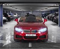 Акумулаторна кола тип BMW 807 12V с меки гуми, Кожена... - 4
