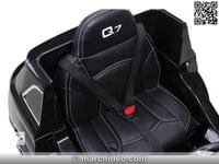 Акумулаторен джип Audi Q7 12V с меки гуми, Кожена... - 10