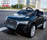 Акумулаторен джип Audi Q7 12V с меки гуми, Кожена... - 12