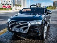 Акумулаторен джип Audi Q7 12V с меки гуми, Кожена... - 14