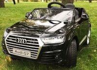 Акумулаторен джип Audi Q7 12V с меки гуми, Кожена... - 17