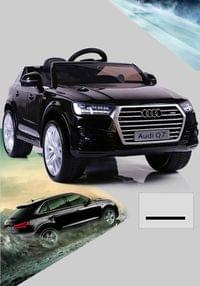 Акумулаторен джип Audi Q7 12V с меки гуми, Кожена... - 20