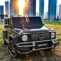 Двуместен Акумулаторен джип Mercedes-Benz G63 AMG... - 0 Двуместен Акумулаторен джип Mercedes-Benz G63 AMG... - 0