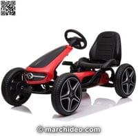 Картинг Mercedes Pedal Go Kart с меки гуми - 0