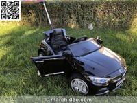 Акумулаторна кола тип BMW 807 12V с меки гуми, Кожена... - 11