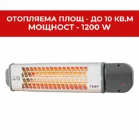 Отоплителна печка за баня Tesy QH04 120, 1200W,... - 1