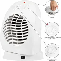 Вентилаторна печка Crown CFH-269, 2000W, 2... - 1