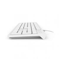 Клавиатура HAMA KC-200, с кабел, USB, бяла - small - 2