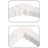 Регулируем равнинен ъгъл за РVС-канал 80х60 mm - 2