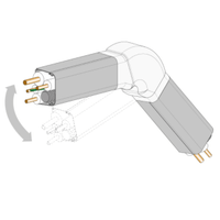 Регулируем равнинен ъгъл за РVС-канал 80х60 mm - 2