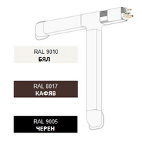 Регулируем равнинен ъгъл за РVС-канал 80х60 mm - 3