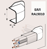 Завършващ ъгъл с периферия за РVС канал - 0
